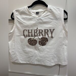 NEVER WORN Women's Muscle Tee - White